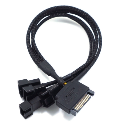 PC Case Fan Extension 1 to 4pin splitter cable 