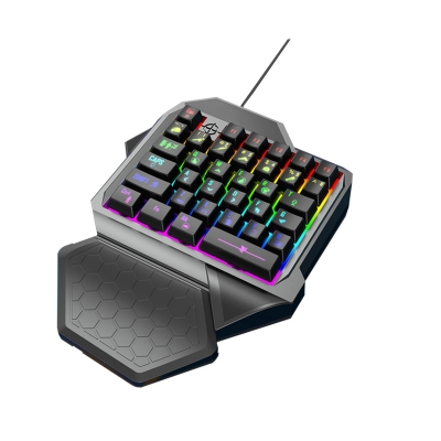 EB102 RGB Full Mechanical Single hand Gaming Keyboard RGB backlight