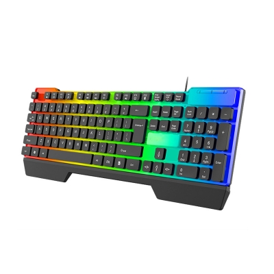 Wholesale Mechanical Keyboard RGB LED Wired Backlight USB Colorful 104 Keys Gaming Keyboard 